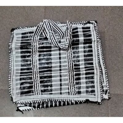 BLACK & WHITE CHECKED G-M-G BAG