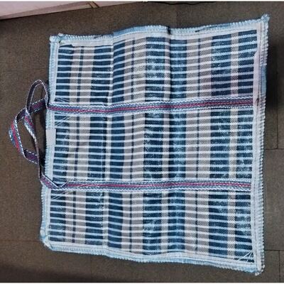 BLUE COLOURED CHECKED G-M-G BAG