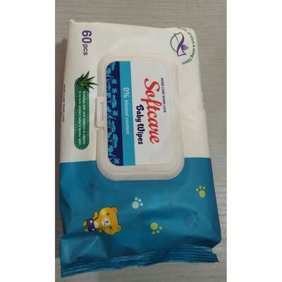 SOFTCARE BABY WIPES 60PCS
