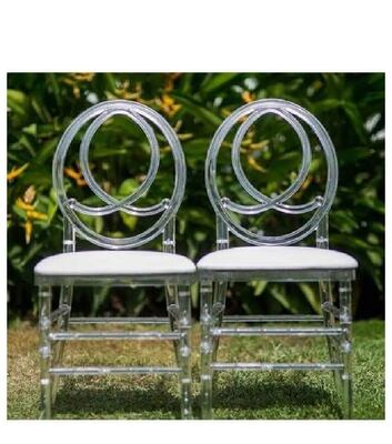 Transparent Chiavari Round Back - Clear acrylic Phoenix event chair