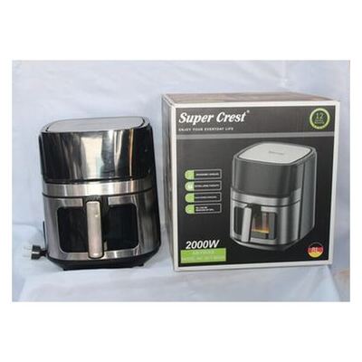 Super Crest 8L air fryer with viewing window, 2000W