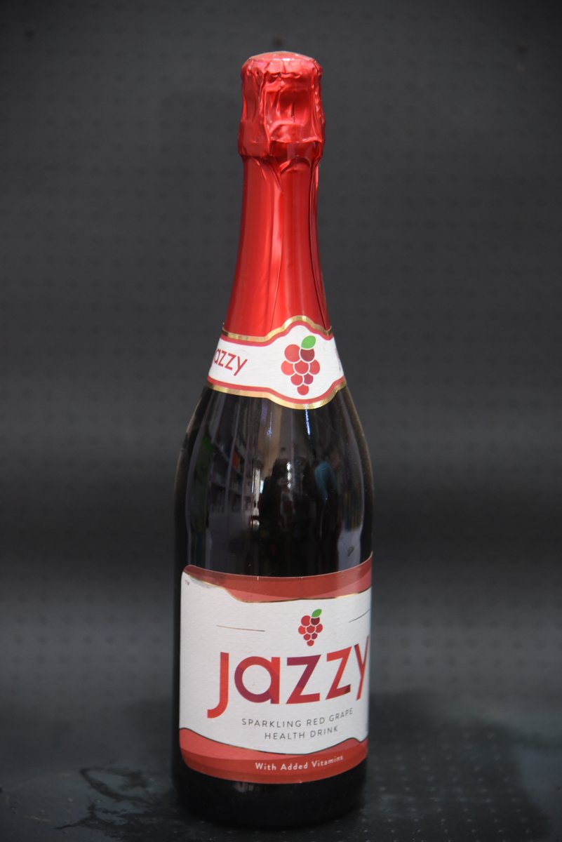 JAZZY SPARKLING RED GRAPE HEALTH DRINK 750ML