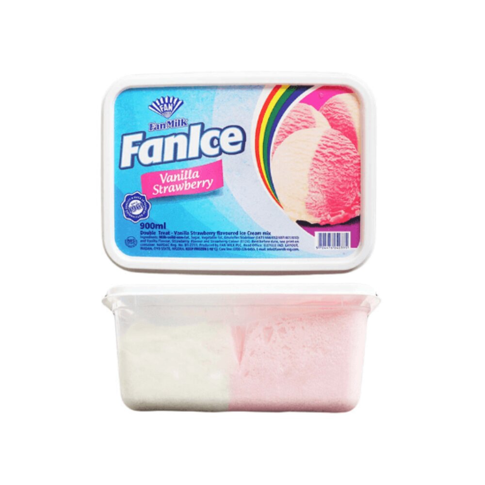 FAN ICE VANILLA STAWBERRY 900ML