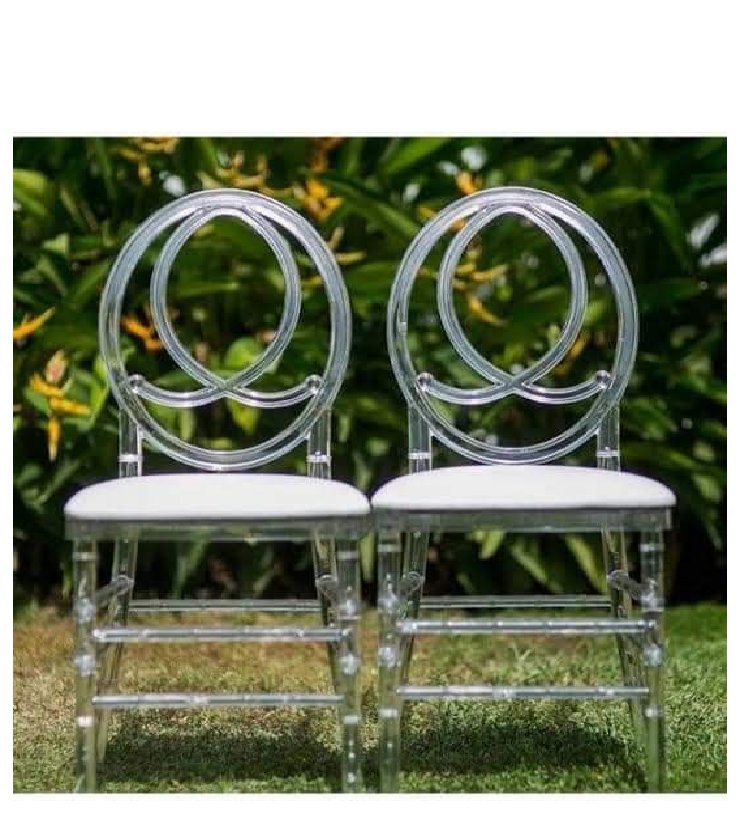 Transparent Chiavari Round Back - Clear acrylic Phoenix event chair