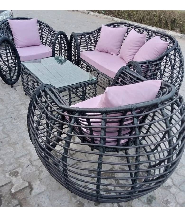 Pipe Parlor Set - Rattan outdoor lounge set