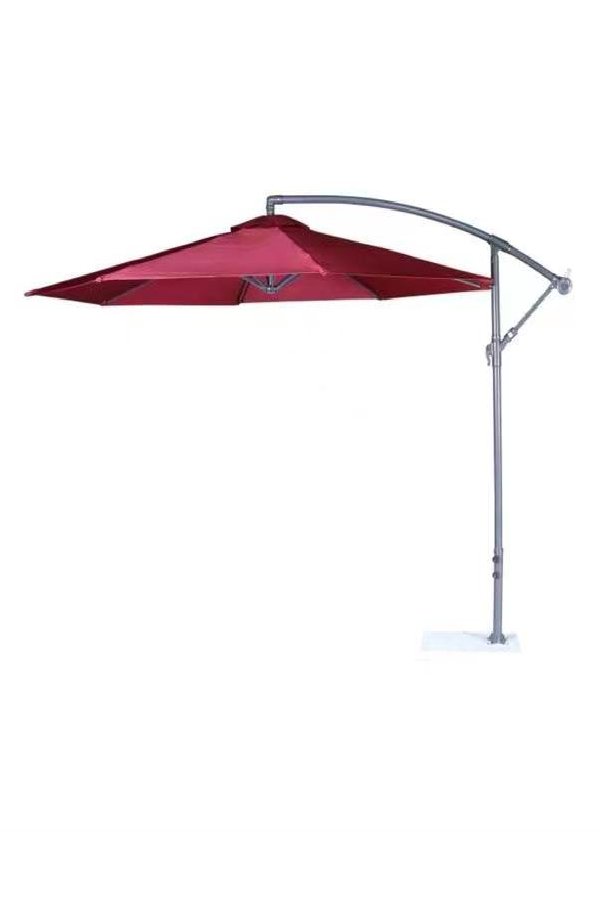 Cantilever patio umbrella in red