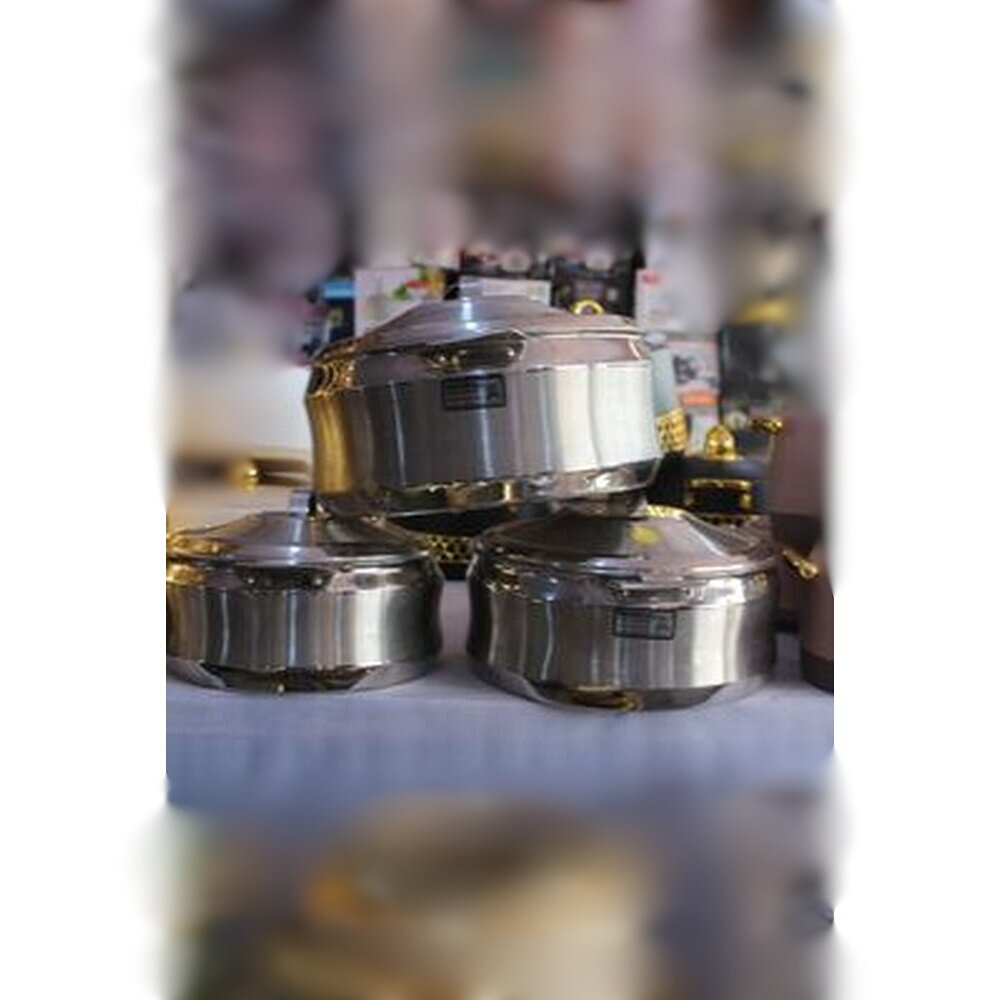 Stainless steel insulated food warmer set