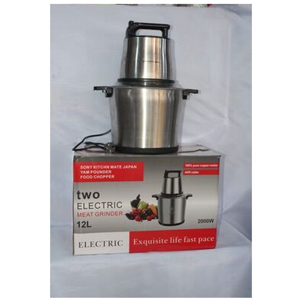 Sony Kitchen Mate Japan 12L electric meat grinder and yam pounder, 2000W