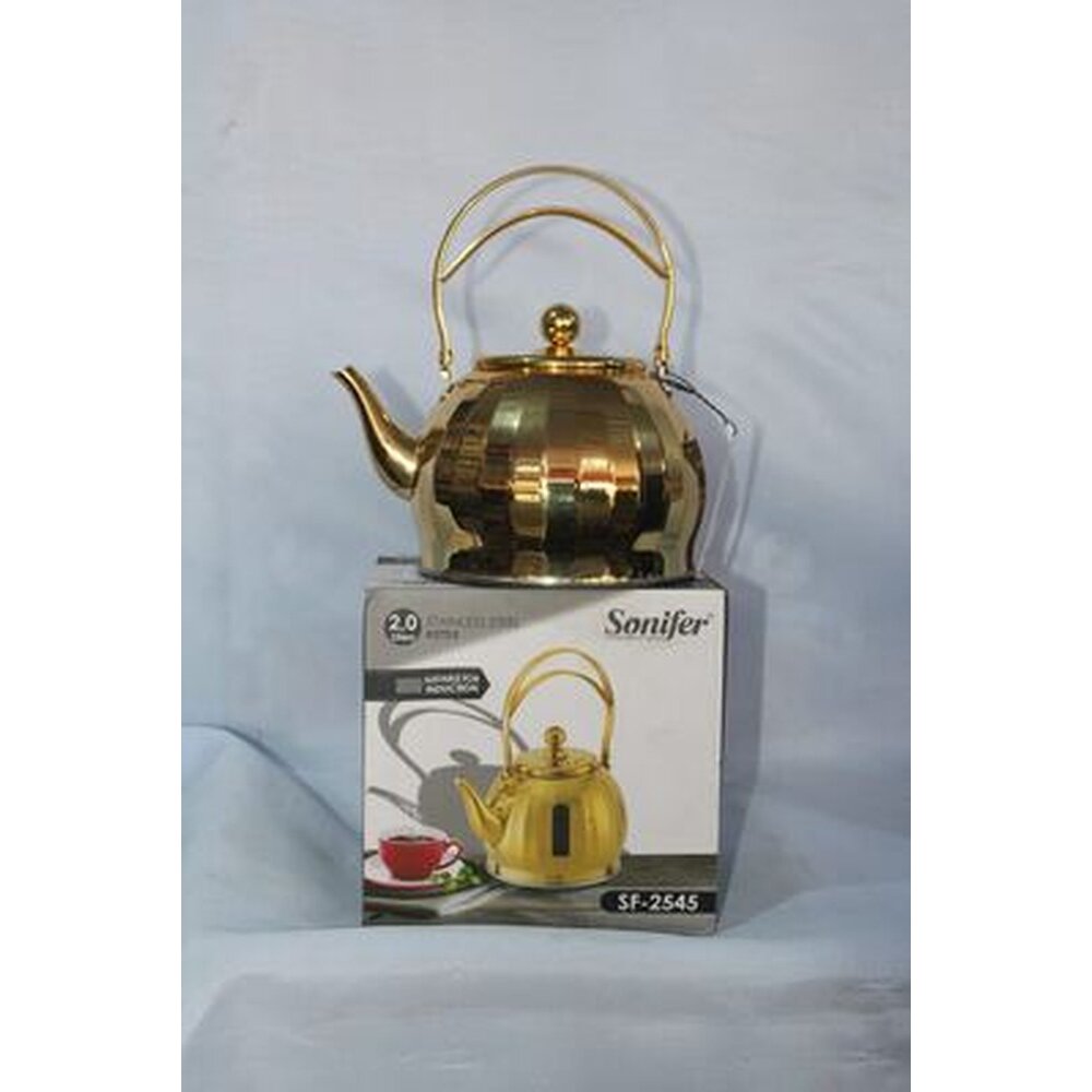 Sonifer 2.0L gold stainless steel tea kettle (SF-2545)