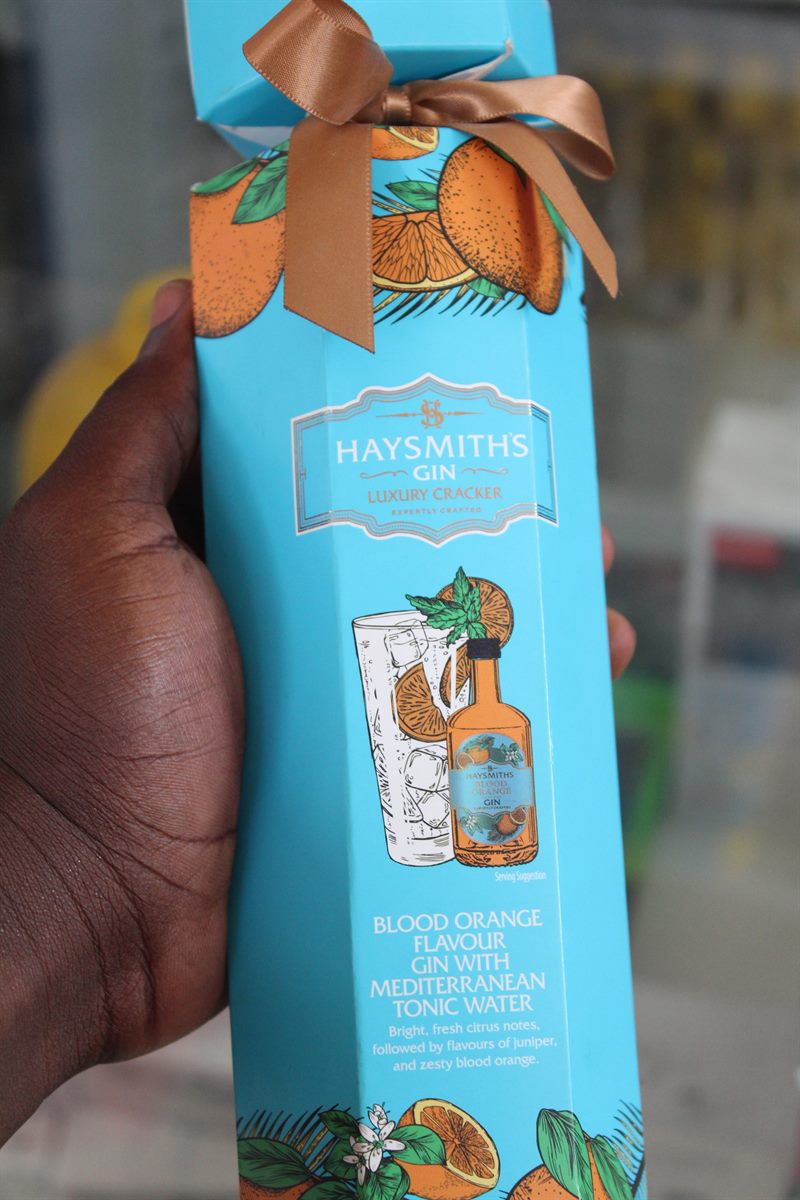 Haysmiths Blood Orange Gin with Mediterranean Tonic (Luxury Cracker)