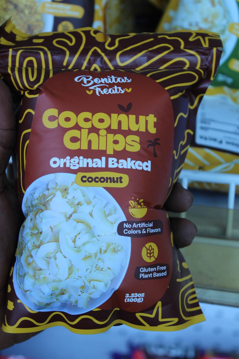 Bonitas Treats Coconut Chips Original Baked