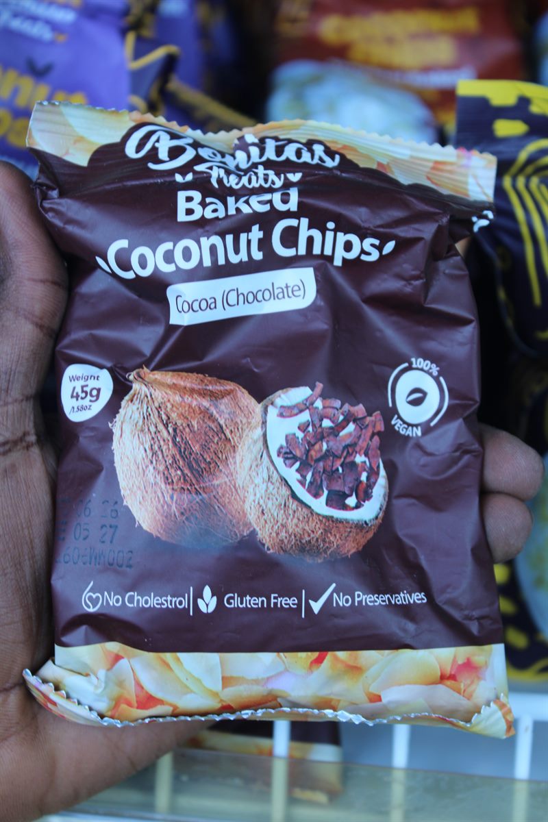 Bonitas Treats Baked Coconut Chips Cocoa